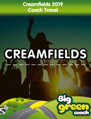 creamfields coach travel festival